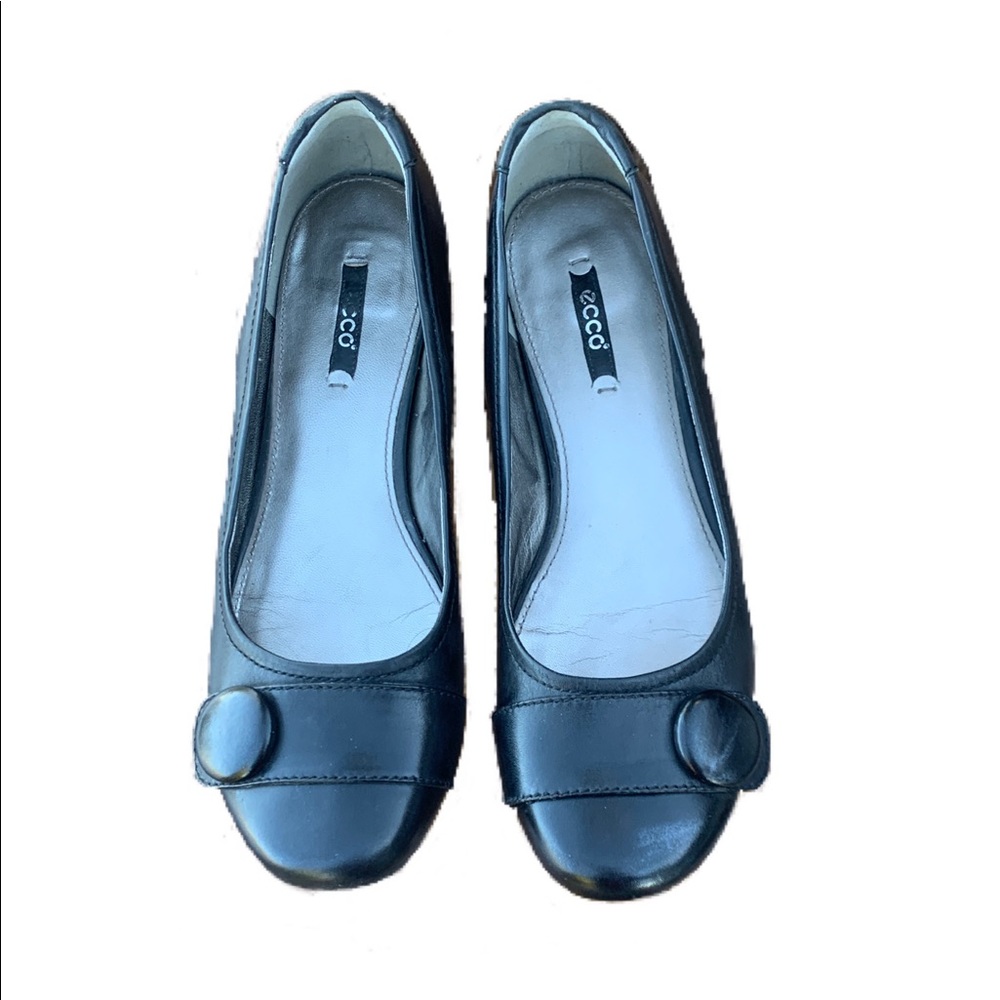 Ecco black slip on ballet flats size EU41 US10